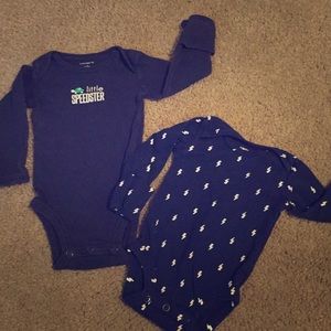 Carter’s Long sleeve onesies (two)